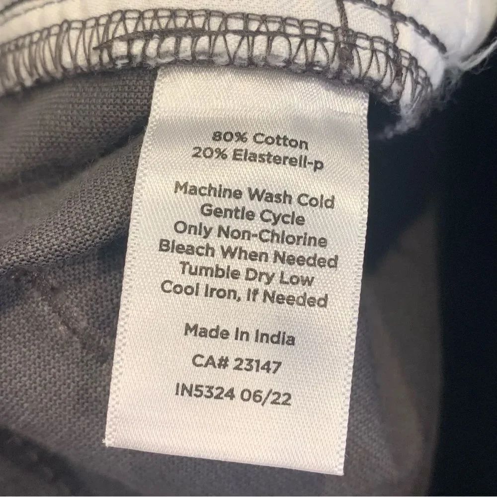 Talbots Velveteen Straight Leg Pants Size 10P Gray - Picture 10 of 12